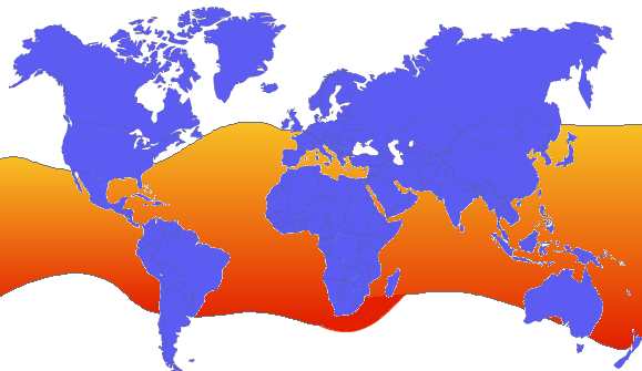 Planisphere zone habitation